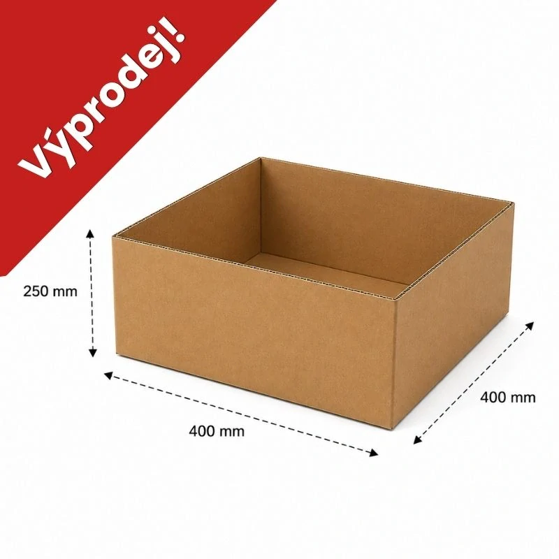 Krabice 400 mm x 400 mm x 250 mm - pětivrstvá