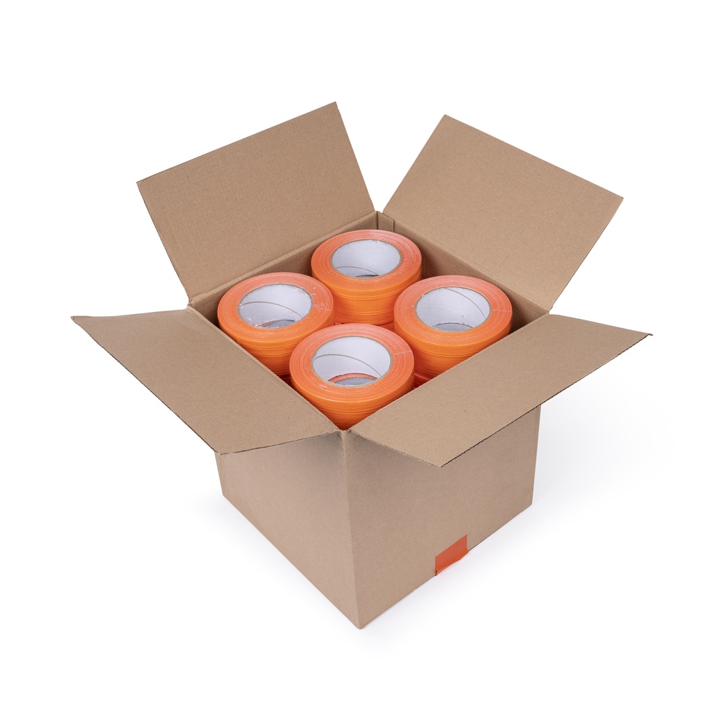 Maskovací páska na hrubé povrchy 50mm x 50m - oranžová