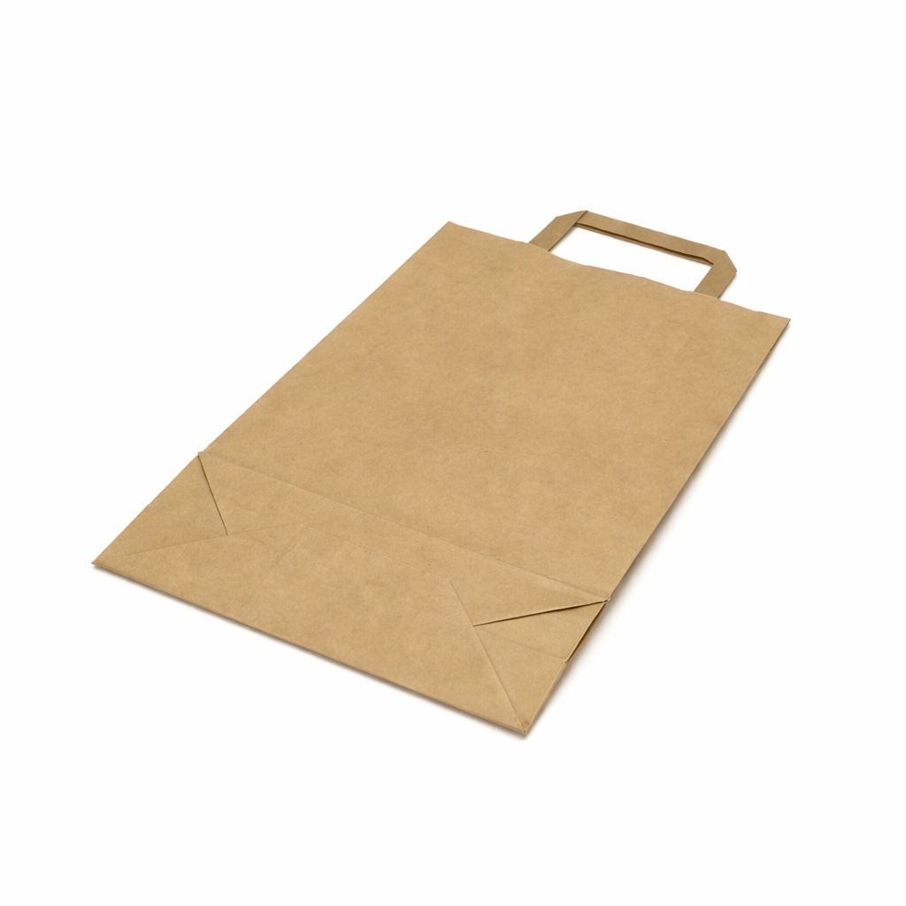 Papírová taška hnědá Krafter 220 x 100 x 360 mm - A4