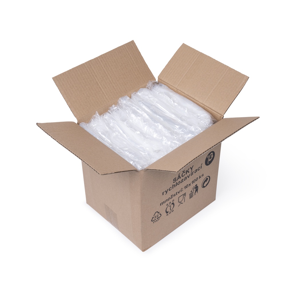 Sáčky se zipem 120 mm x 170 mm, balení-100 ks