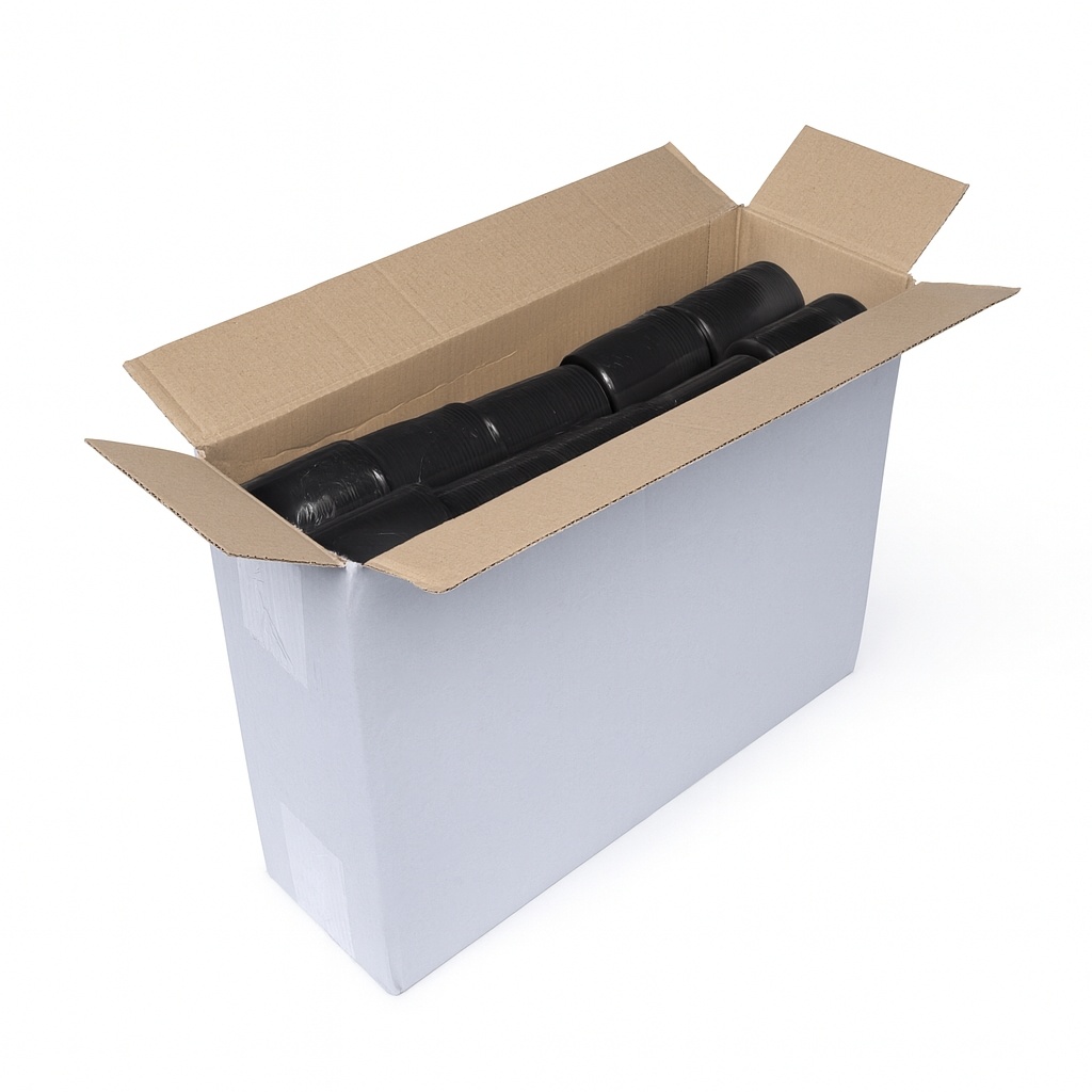 Stretch folie 100 mm x 100 m, 23 my - černá