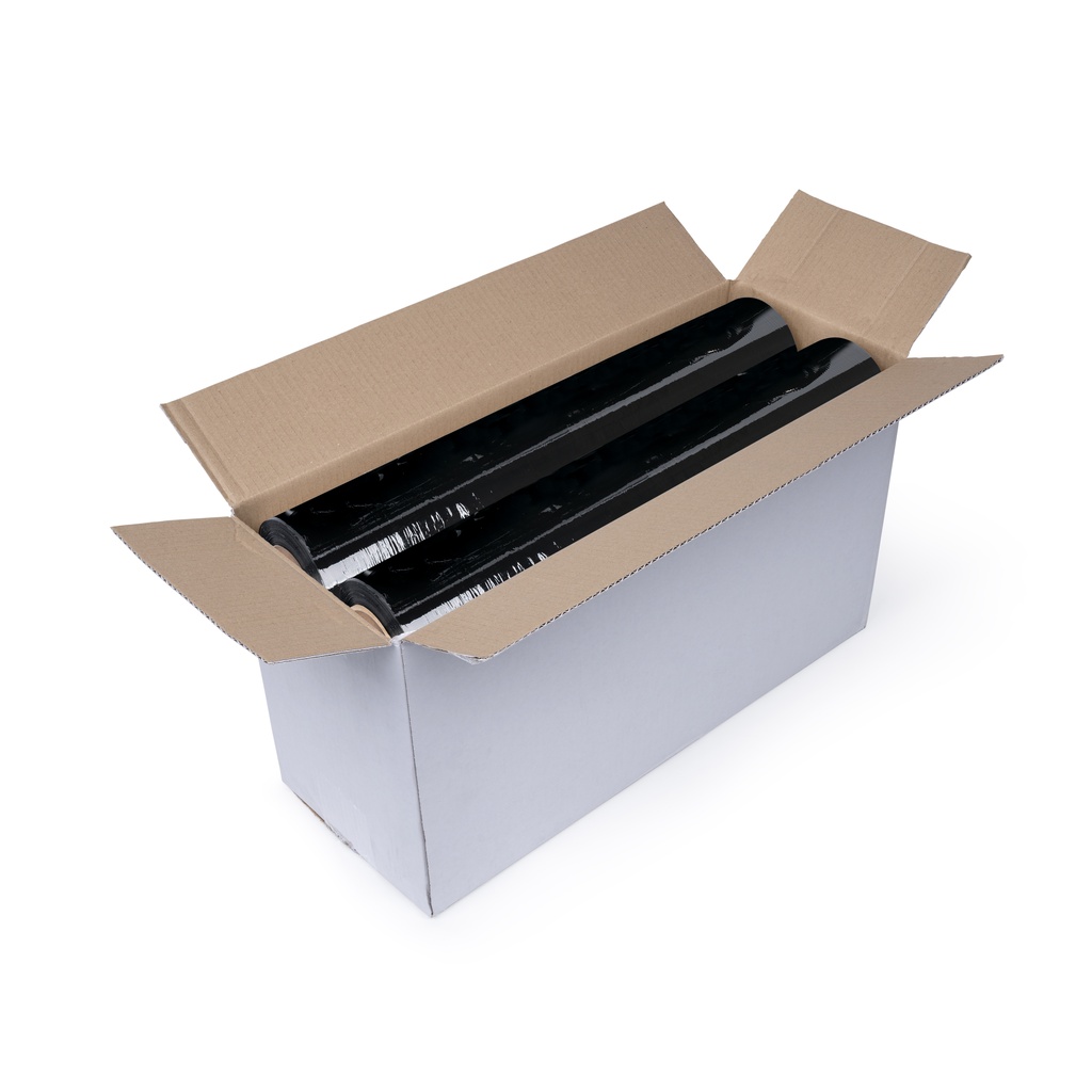 Stretch fólie 500 mm x 300 m, 23 my - černá