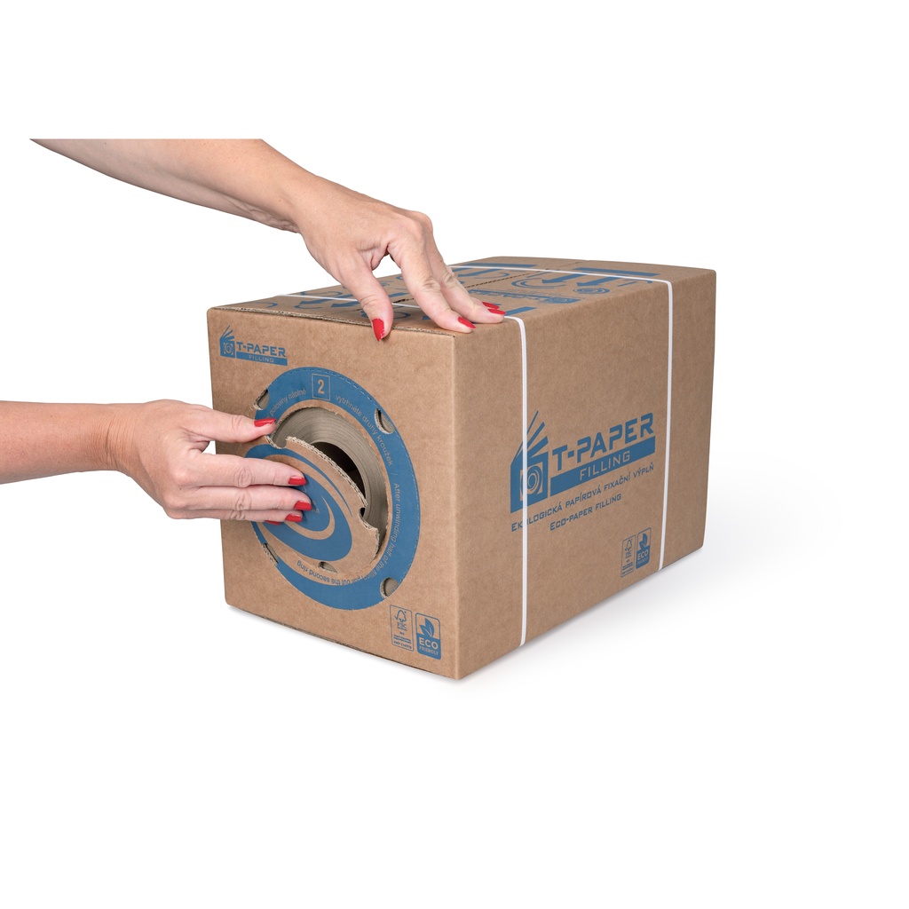 Papírová fixační výplň T-PAPER  šíře 390 mm, délka 450 m, 70 g/m2