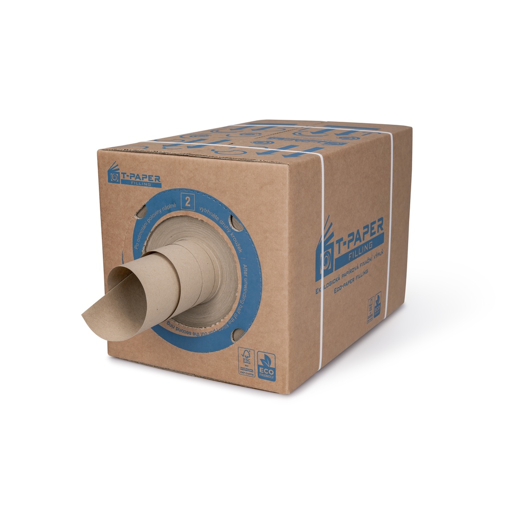 Papírová fixační výplň T-PAPER  šíře 390 mm, délka 450 m, 70 g/m2