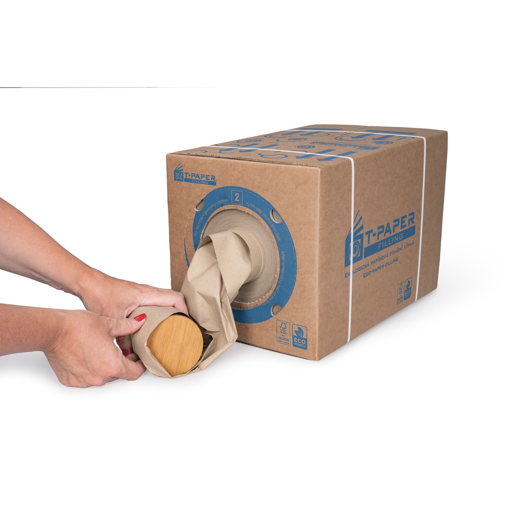 Papírová fixační výplň T-PAPER  šíře 390 mm, délka 450 m, 70 g/m2